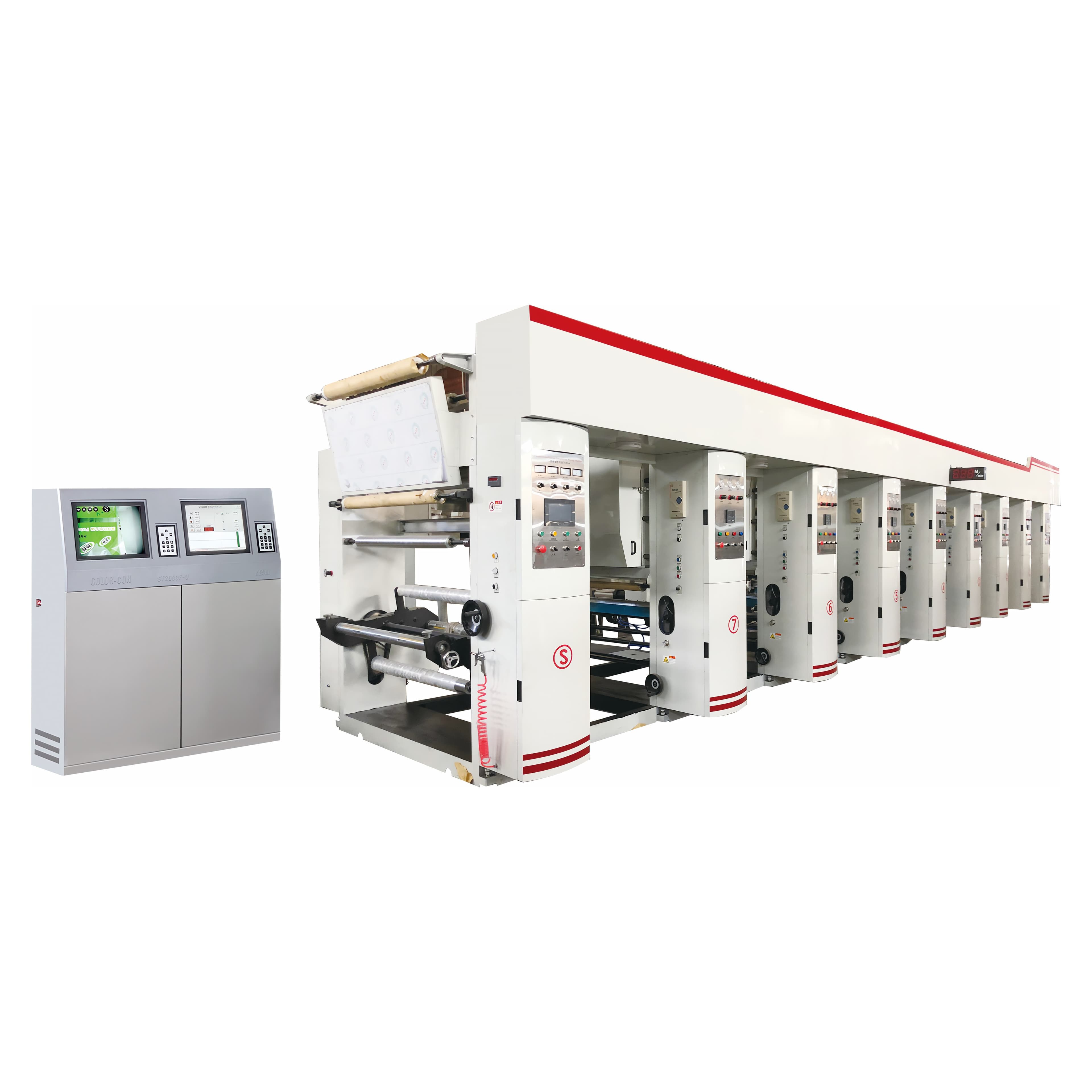 3 Servo Motor Computerized Rotogravure Printing Machine