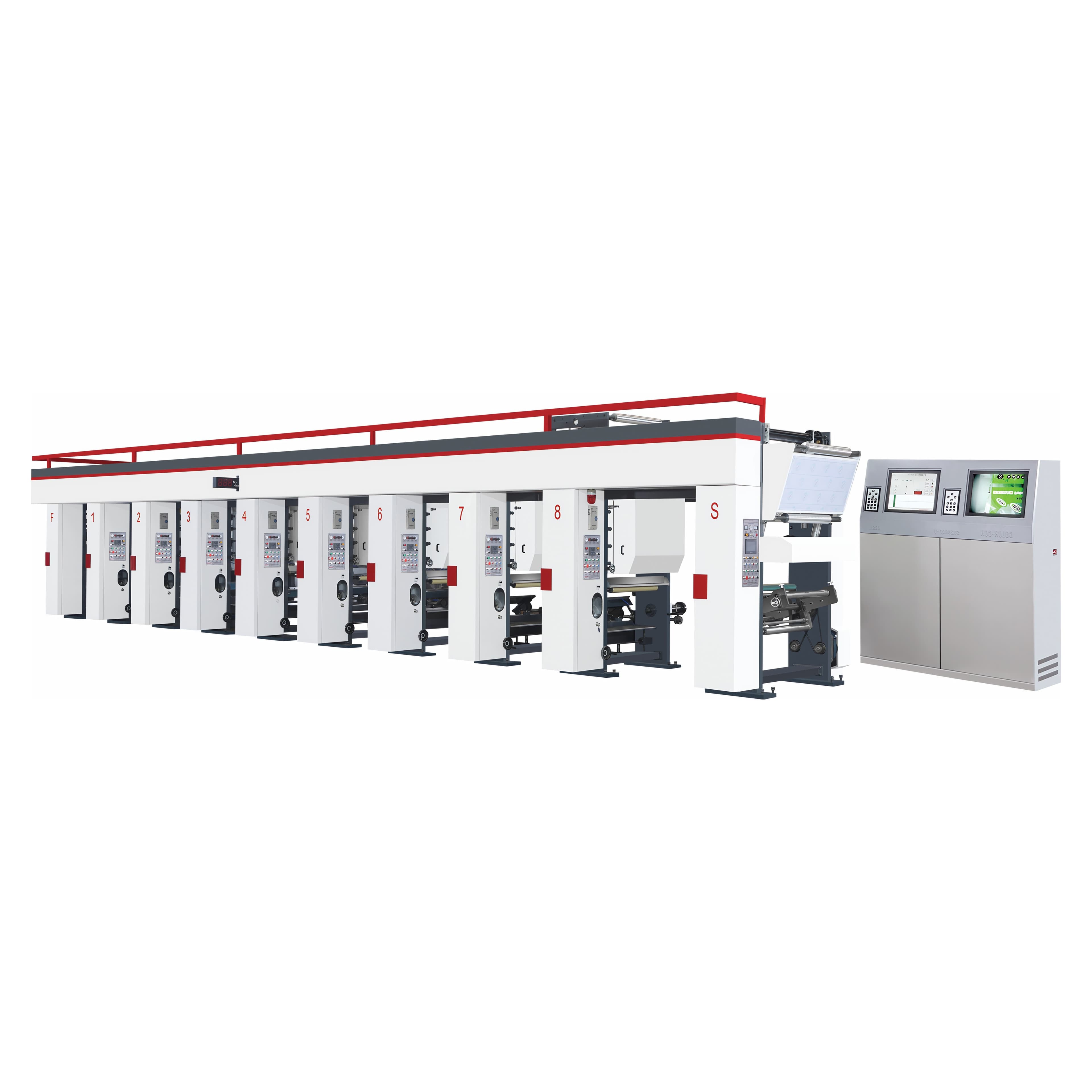 3 Servo Motor High Speed Rotogravure Printing Machine