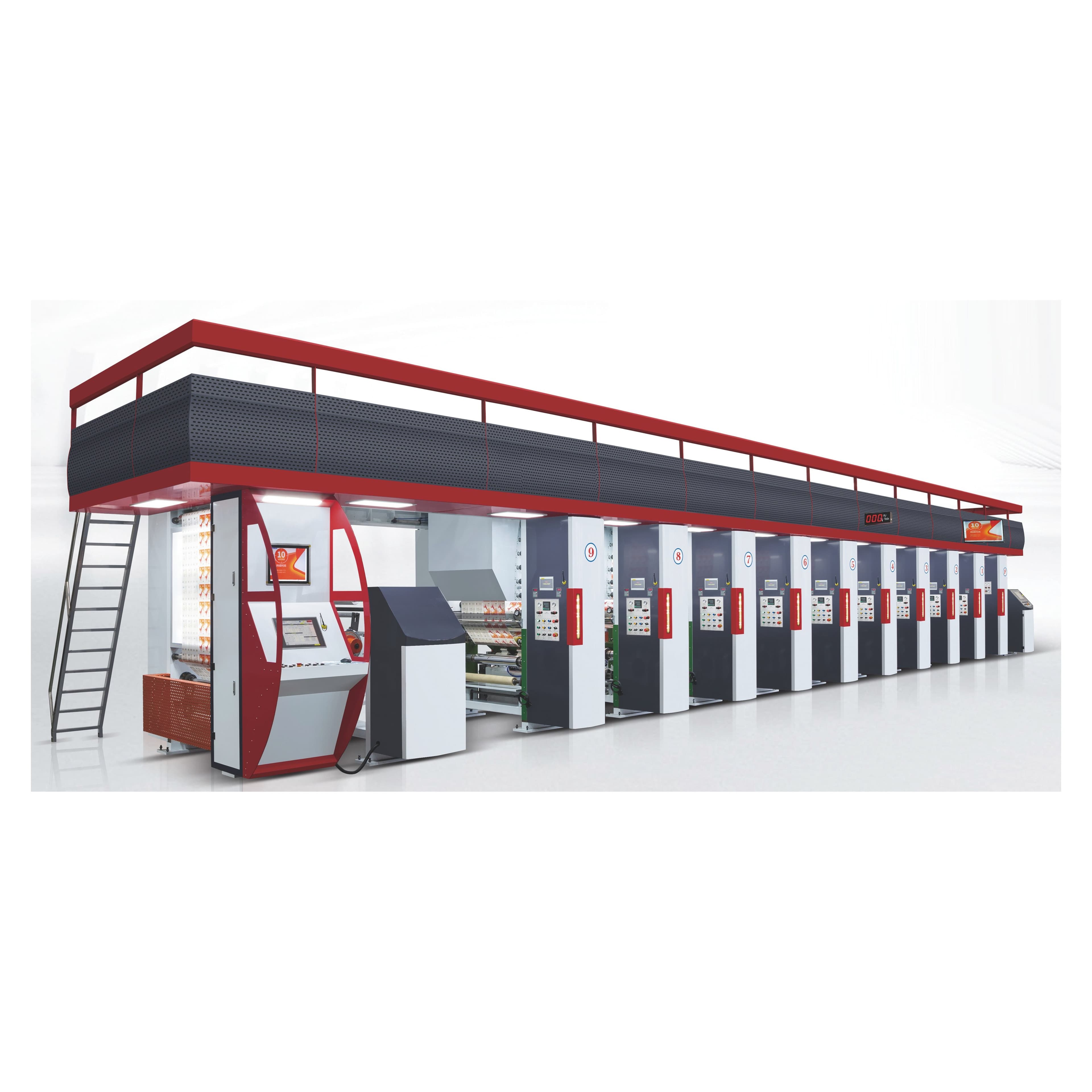 ELS Electronic Shaft High Speed Rotogravure Printing Machine